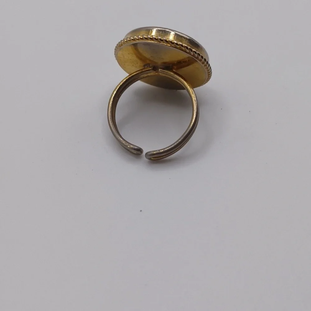 Micro Mosaic Floral Ring